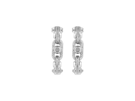 Michael Kors Premium Silver Tone Earring MKJ8407CZ040 Fashion