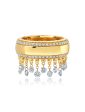 Floating Cigar, 18K Yellow Gold + Diamond Band Online