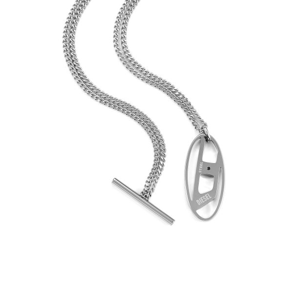 Diesel Chain Necklace Silver Tone Necklace DX1534040 Online now