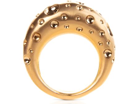 Jodha Bai Spirit Scatted Bombé, 18K Yellow Gold Ring For Cheap