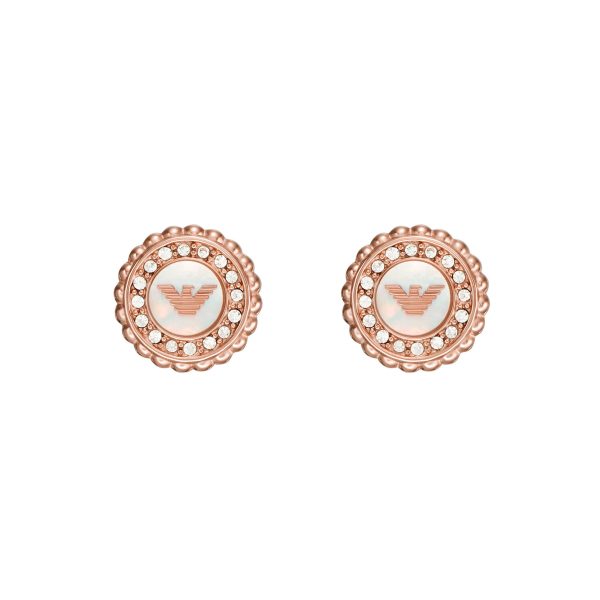 Emporio Armani Rose Gold-Tone Earring Online Hot Sale