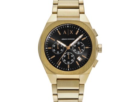 Armani Exchange Gold Tone Chronograph Watch AX4180 Fashion