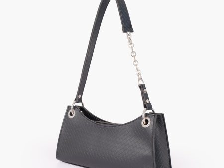 Envy Hold - Black weaved elongated chain handle purse Online now