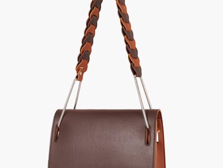 Envy Hold - Dark brown loop strap shoulder bag Online