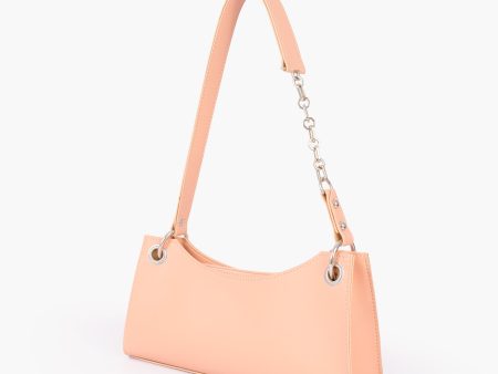 Envy Hold - Peach elongated chain handle purse Online now