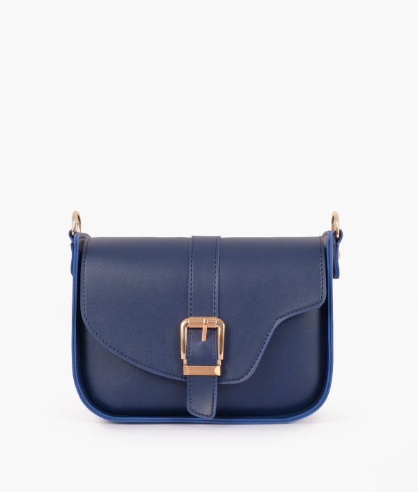 Envy Hold - Blue saddle buckle bag Online