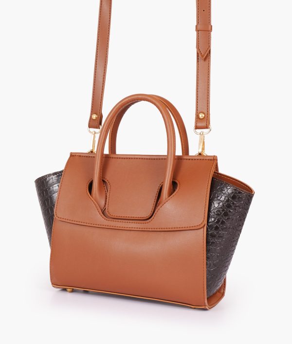 Envy Hold - Brown trapeze handbag For Cheap