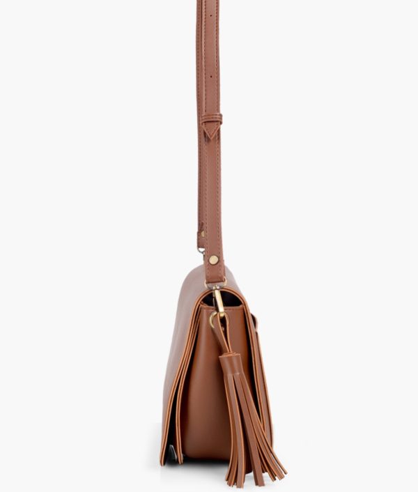 Envy Hold - Brown foldover saddle bag on Sale