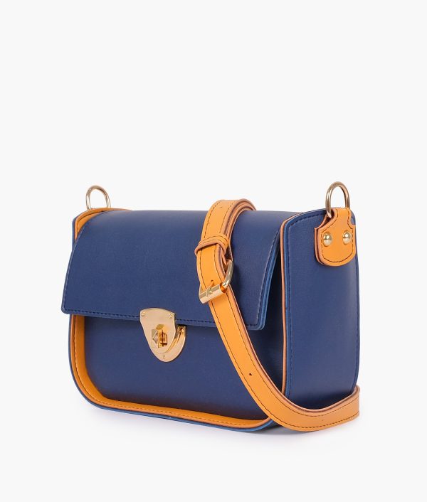 Envy Hold - Blue saddle bag with twist lock Sale