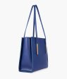 Envy Hold - Blue zipper shoulder bag with long handle Online now