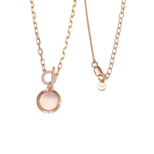 Emporio Armani Rose Gold-Tone Necklace Sale