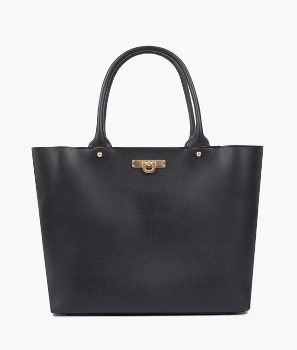 Envy Hold - Black zipper tote bag Online Hot Sale