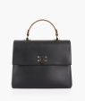 Envy Hold - Black flap-over top-handle bag Hot on Sale