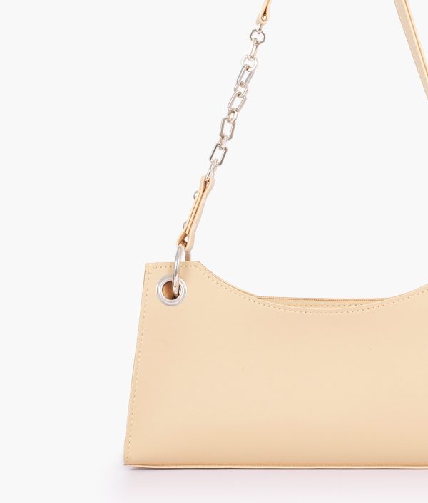 Envy Hold - Off-white elongated chain handle purse For Cheap