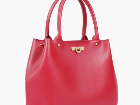 Envy Hold - Maroon zipper tote bag For Discount