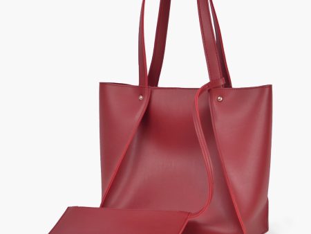 Envy Hold - Maroon shopping tote bag Fashion