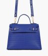 Envy Hold - Blue top-handle crocodile mini bag Online now