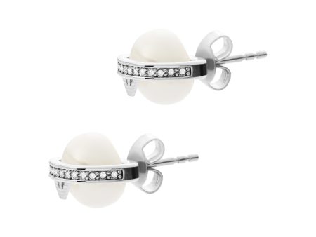 Emporio Armani Silver-Tone Earring Fashion