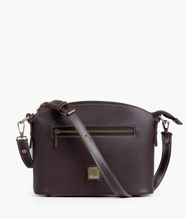 Envy Hold - Dark brown dome cross-body bag Discount