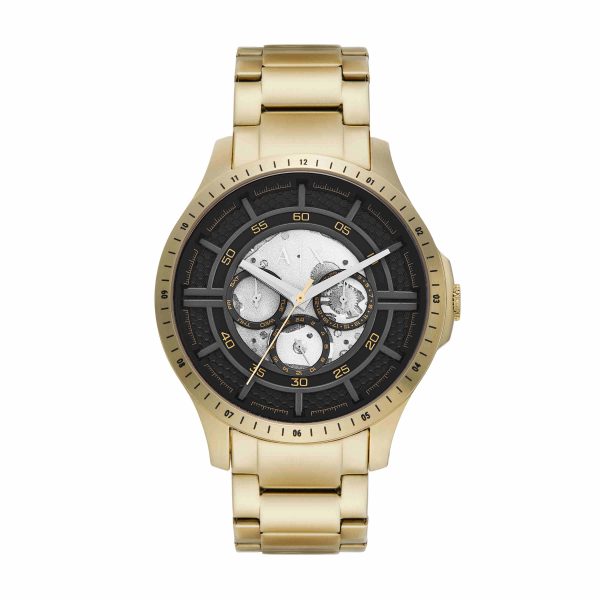 Armani Exchange Gold Tone Chronograph Watch AX2461 Hot on Sale