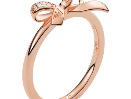 Emporio Armani Rose Gold-Tone Ring EG3546221 Hot on Sale