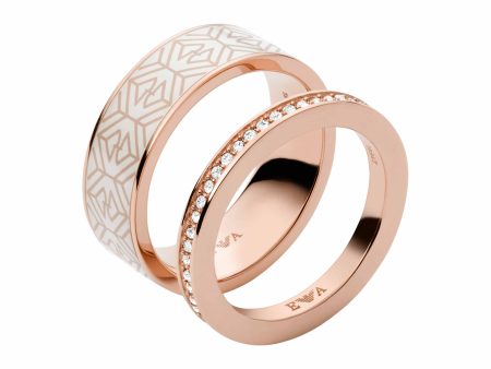 Emporio Armani Rose Gold-Tone Ring EGS2830221 Supply