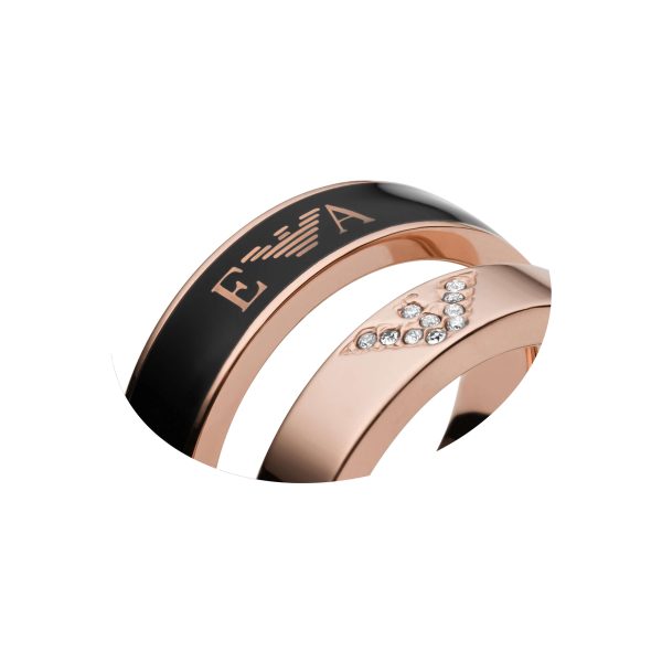 Emporio Armani Rose Gold-Tone Ring EGS2843221 Online now