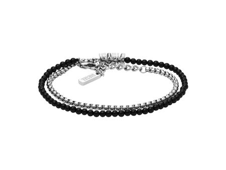 Diesel Font Silver Tone Bracelet DX1542040 Fashion