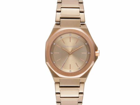 Armani Exchange Gold Tone Analogue Watch AX4616 Online Hot Sale