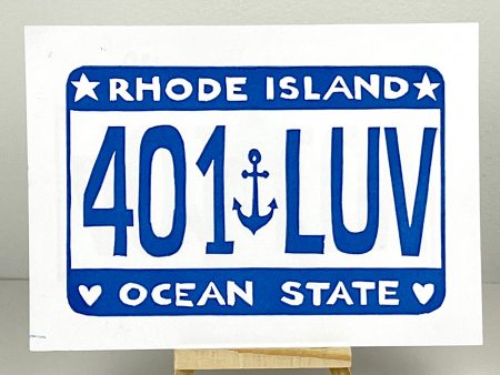 401 LUV - Rhode Island vanity plate Fashion