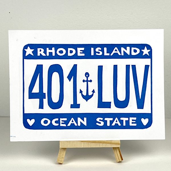 401 LUV - Rhode Island vanity plate Fashion