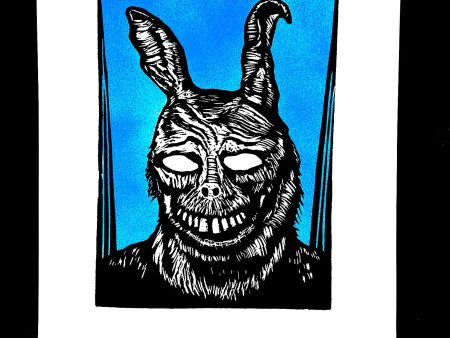 Frank from Donnie Darko - Screen Print on Sale