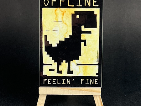 Offline Feelin  Fine - sticker Fashion