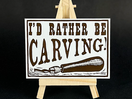 I d Rather Be Carving - sticker Fashion