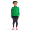 Active Allure: Girls  Solid Color Long Sleeve Rash Guards - Jade Sale