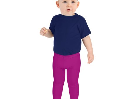 Bold Moves: Boys  Solid Color Athletic Leggings - Vivid Purple Cheap