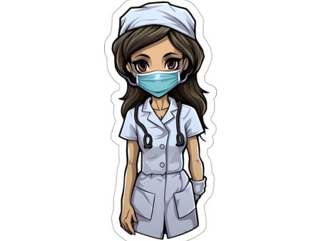 Zombie Chic: Halloween Nurse Stickers for Spine-Tingling Decor Supply