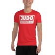 Men s Short Sleeve Judo Rash Guard - Premium Athletic Fit - Scarlet Online Sale