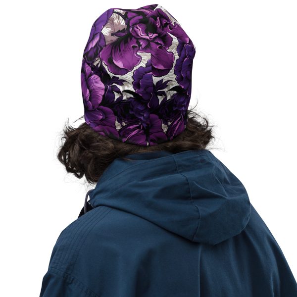 Men s Mile After Mile - Purple Flowers 001 Beanie on Sale