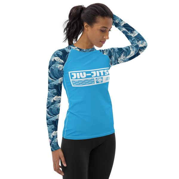 Womens Long Sleeve BJJ Rash Guard - Jiu-Jitsu 025 - Tempest 003 Hot on Sale