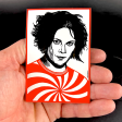 Jack White  Black Hair  - Sticker Online now