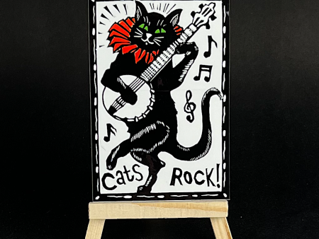 Cats Rock - sticker For Cheap