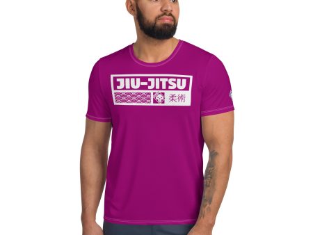 Men s Short Sleeve Jiu-Jitsu Rash Guard - Breathable and Functional - Vivid Purple on Sale