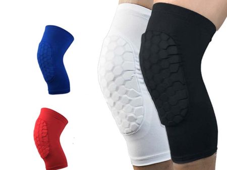 1Pc Knee pad Short Leg Sleeve Honeycomb pattern - Great Calf Support Cheap