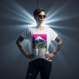 Express Your Style with Mt Fuji Pop Art Women s V-Neck T-Shirts - Vibrant and Unique Designs 002 Online Hot Sale