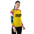 Womens Long Sleeve BJJ Rash Guard - Jiu-Jitsu 018 - Mt Fuji - 001 For Cheap