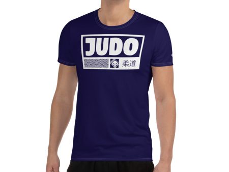 Short Sleeve Judo Rash Guard for Men - Durable and Comfortable - Midnight Blue Online Hot Sale