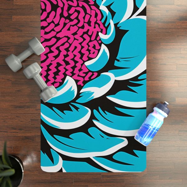 Pop Art Yoga Mat - Roy Lichtenstein Inspired Dahalia Print 002 Cheap