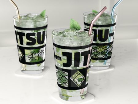 Jiu-Jitsu Spirit: Elevate Your Drink with Martial Arts-Inspired Pint Glass, 16oz For Cheap