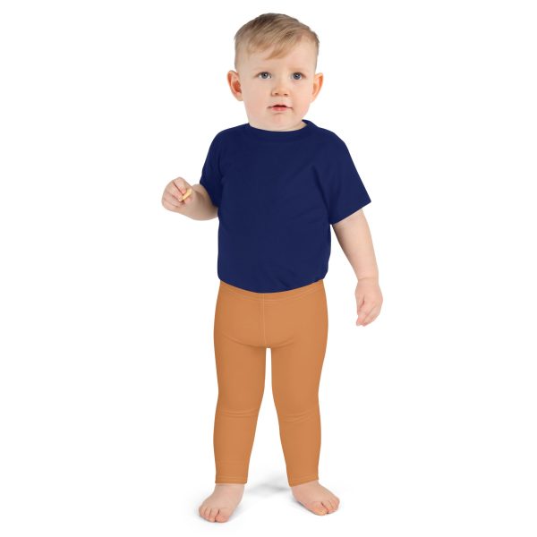 Active Adventures: Solid Color Leggings for Energetic Boys - Raw Sienna Online Hot Sale